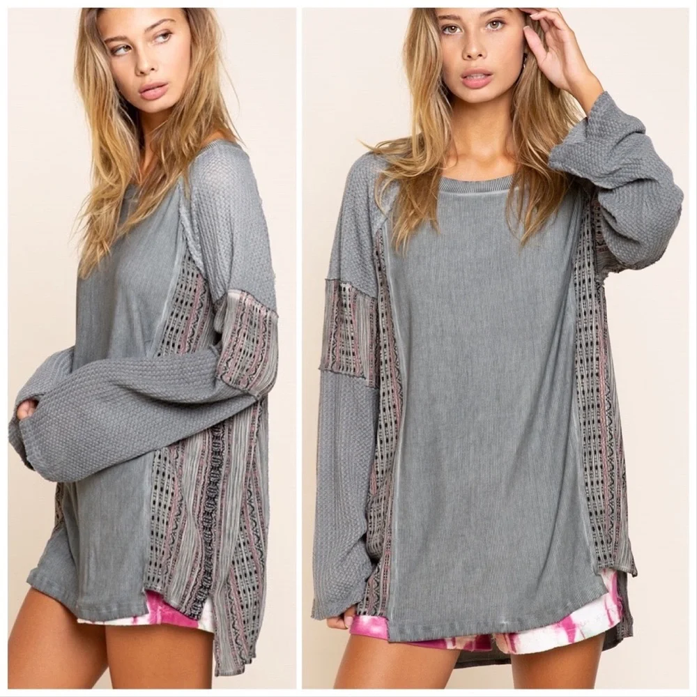 POL Mix It Up in Comfy Knits Top - Picture 11 of 15